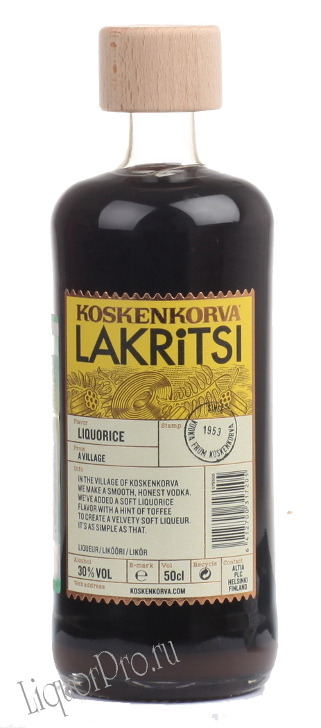 Liquor Koskenkorva Lakritsi Ликёр Коскенкорва Лакрица 